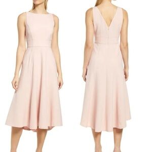 New Eliza J Bateau Neck Fit Flare Dress blush Midi
Office Business Sz 8